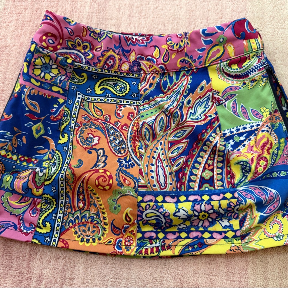 Ralph Lauren Colorful Paisley Skort